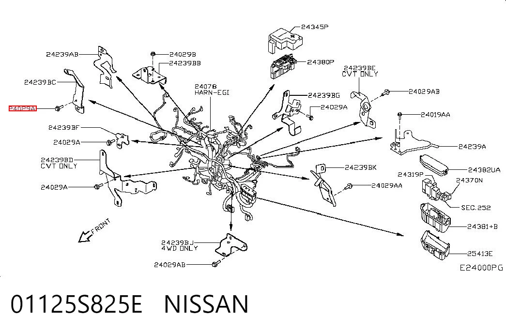 01125S825E Nissan/Infiniti