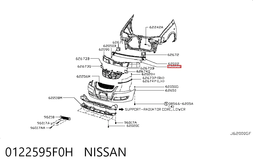 0122595F0H Nissan/Infiniti