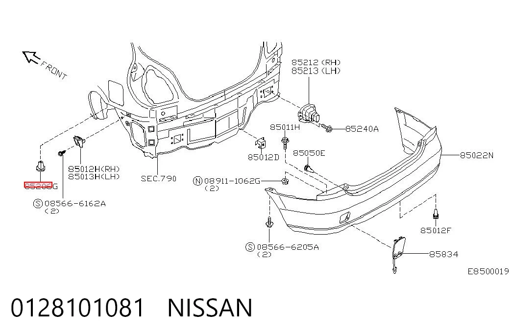 0128101081 Nissan/Infiniti 