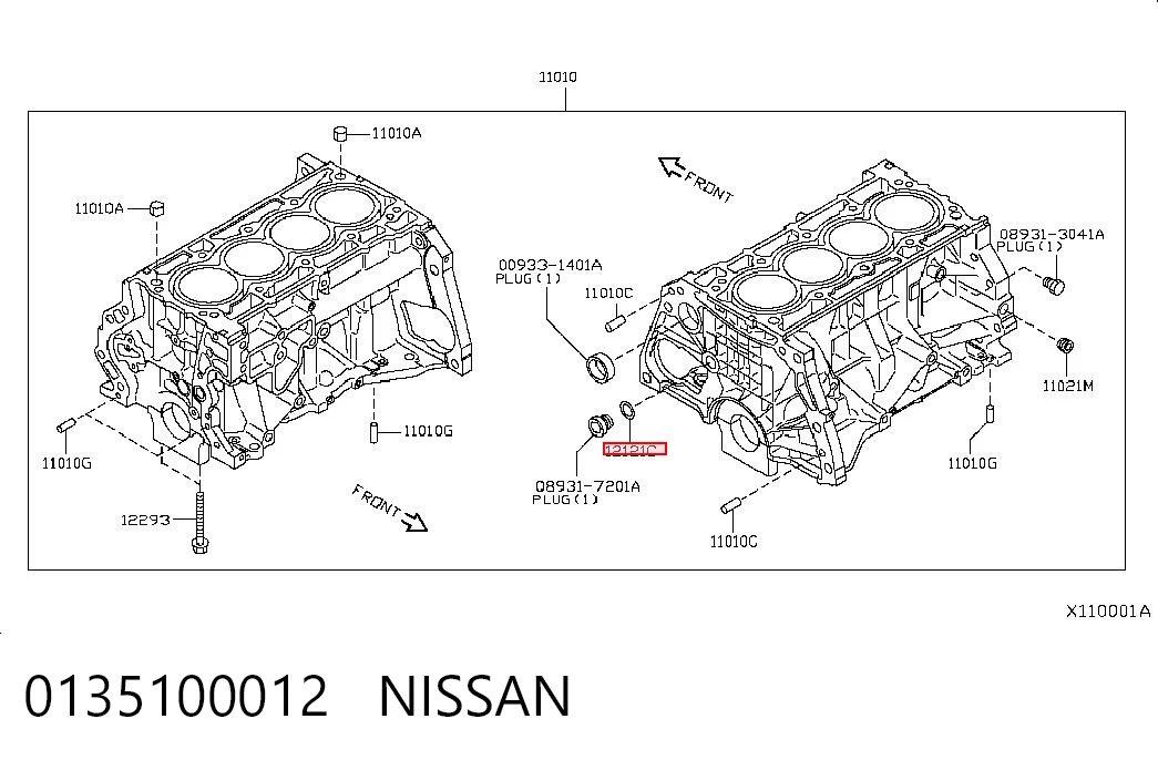 0135100012 Nissan/Infiniti
