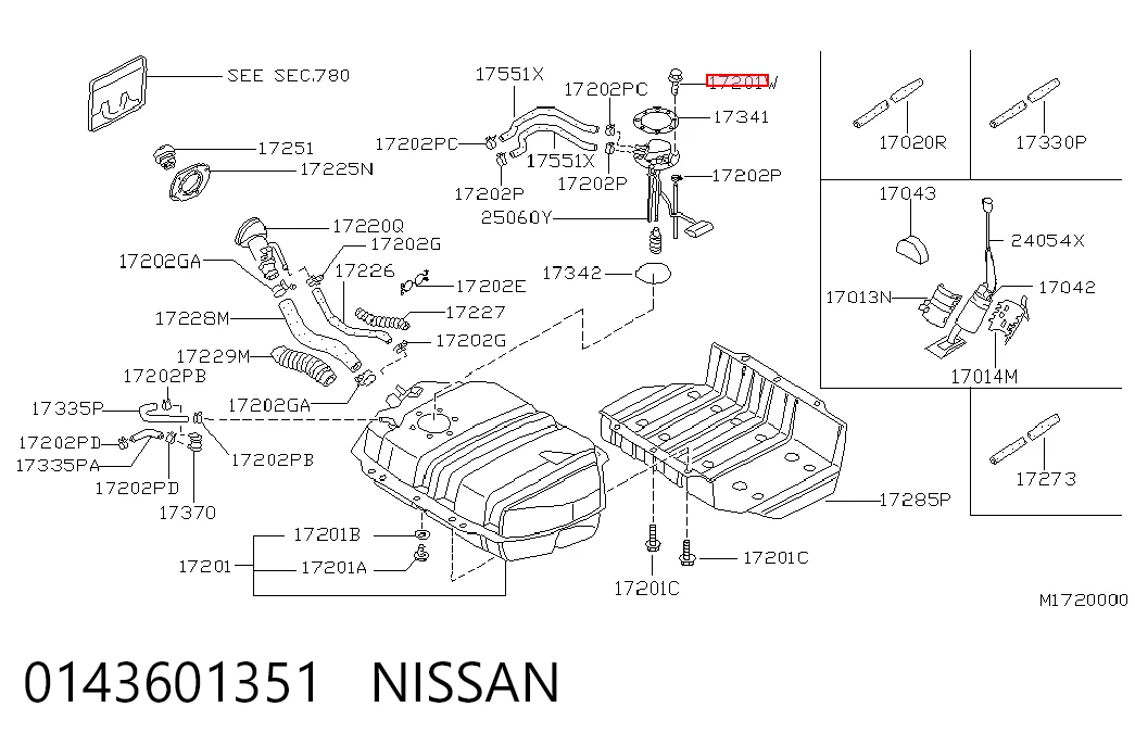 0143601351 Nissan/Infiniti
