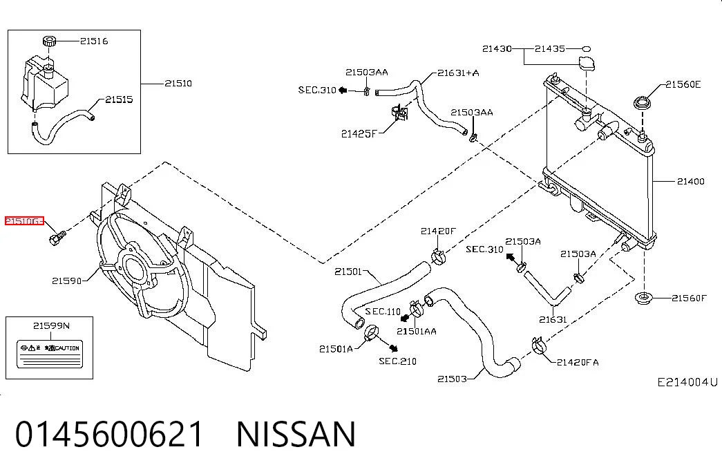 0145600621 Nissan/Infiniti