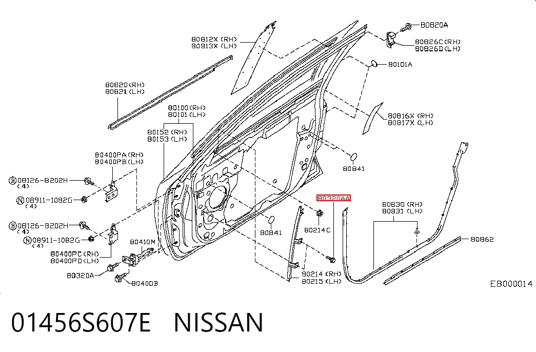 01456S607E Nissan/Infiniti