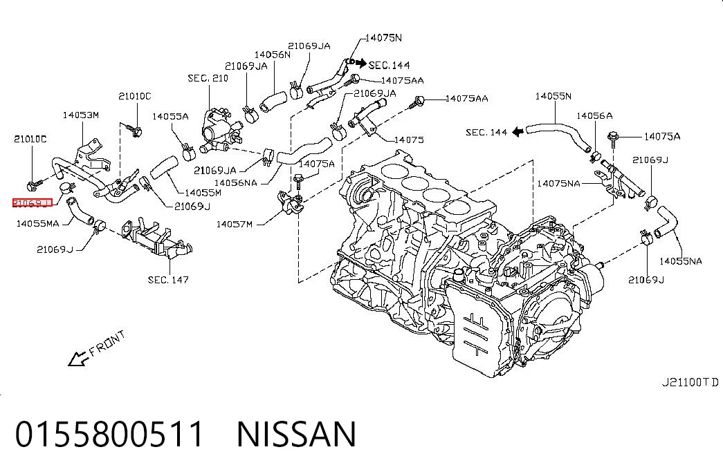 0155800511 Nissan/Infiniti