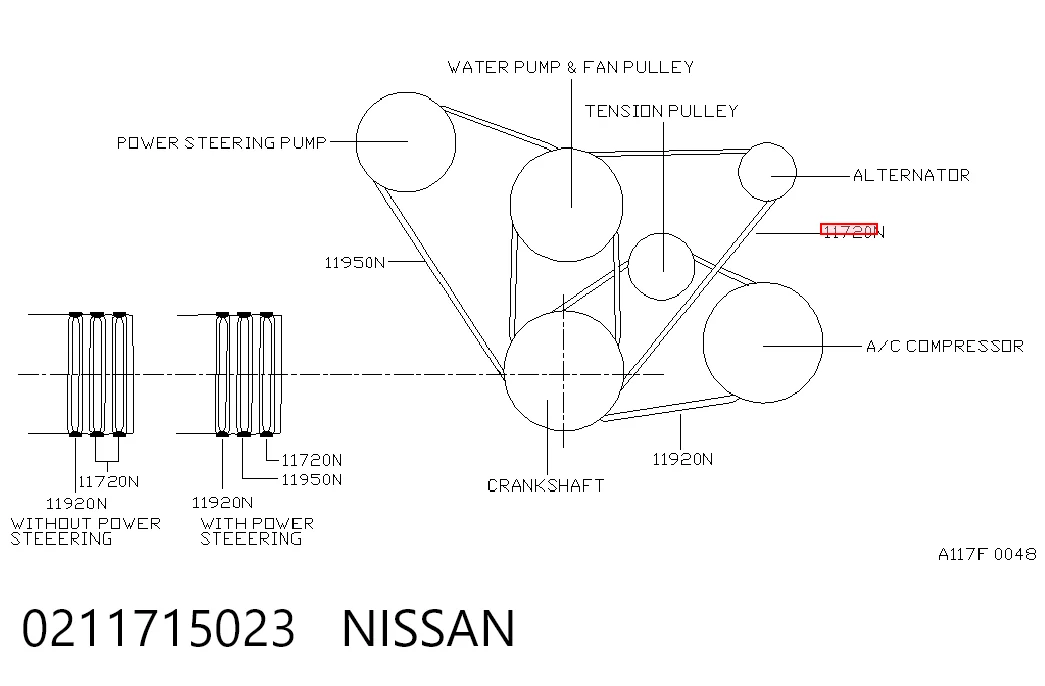 Correia dos conjuntos de transmissão Ford Maverick  UDS, UNS