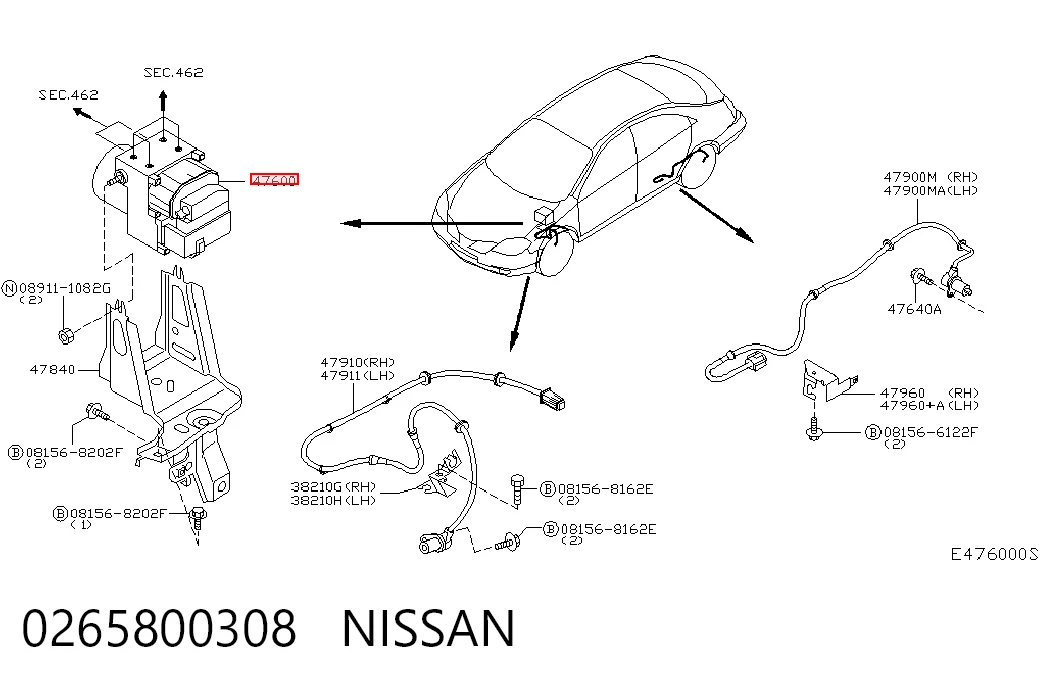 0265231318 Bosch Unidade hidráulico de controlo ABS