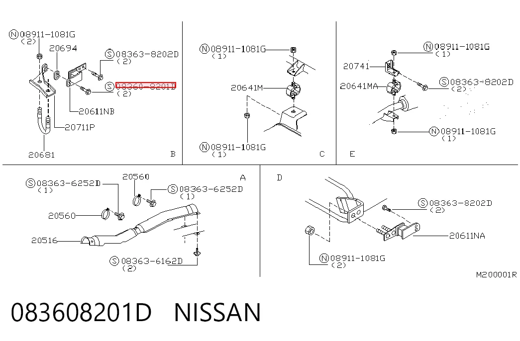 083608201D Nissan/Infiniti