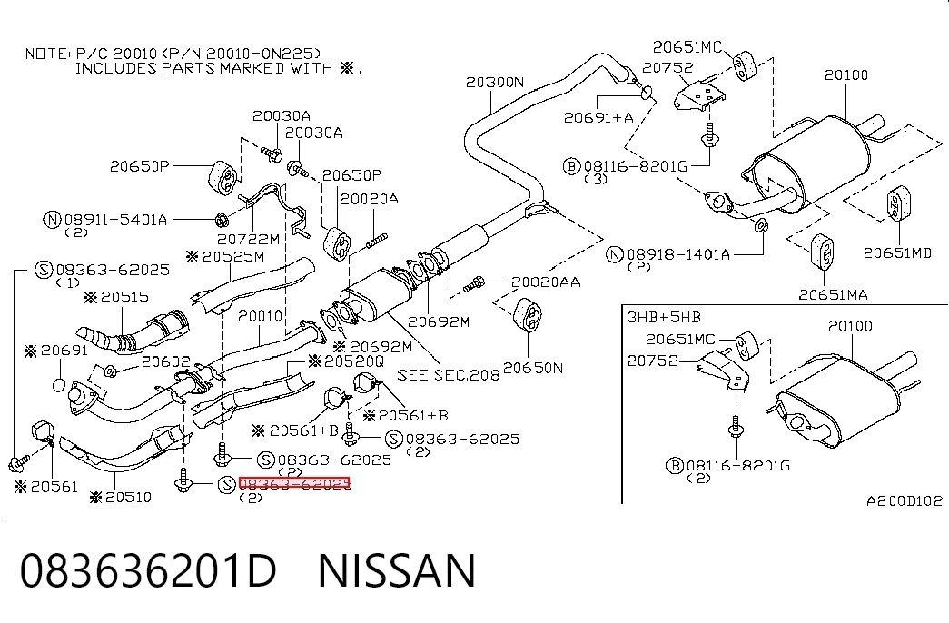083636201D Nissan/Infiniti