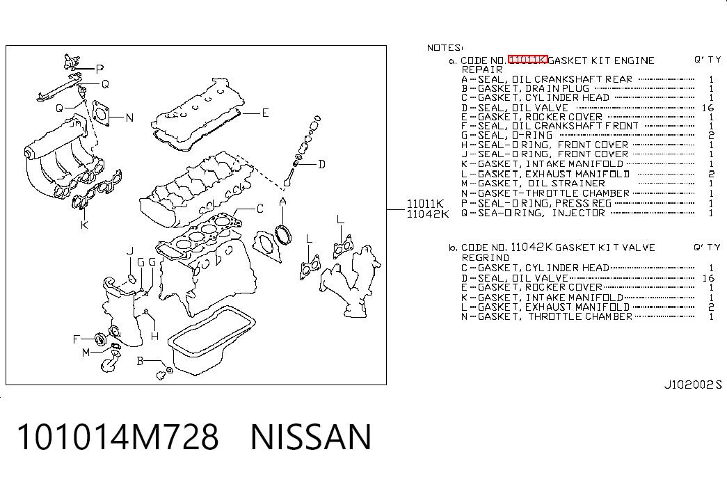 101014M728 Nissan/Infiniti