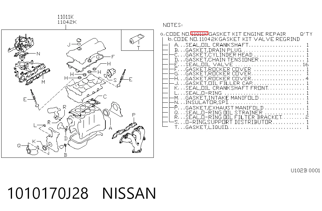 1010170J28 Nissan/Infiniti