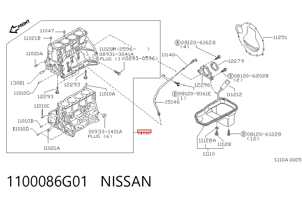 1100086G01 Nissan/Infiniti