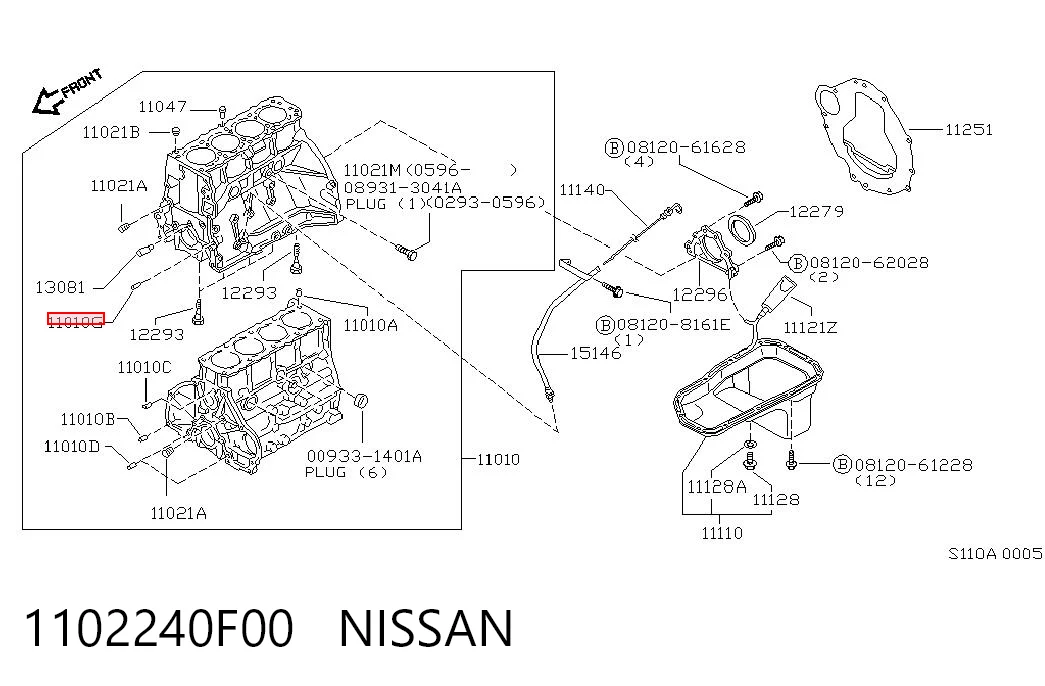 1102240F00 Nissan/Infiniti