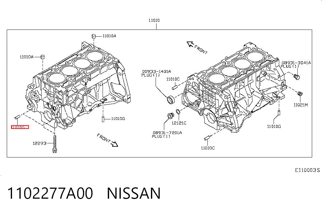 1102277A00 Nissan/Infiniti