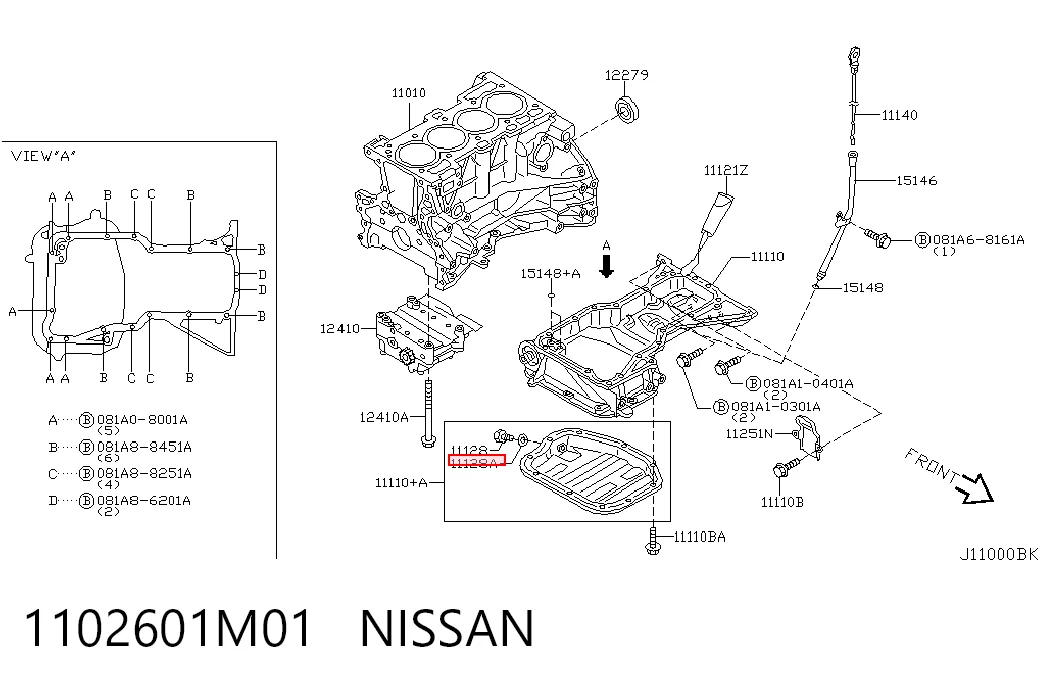 Vedante de rolha de panela de motor Nissan Almera preço, a partir de 1,55 USD