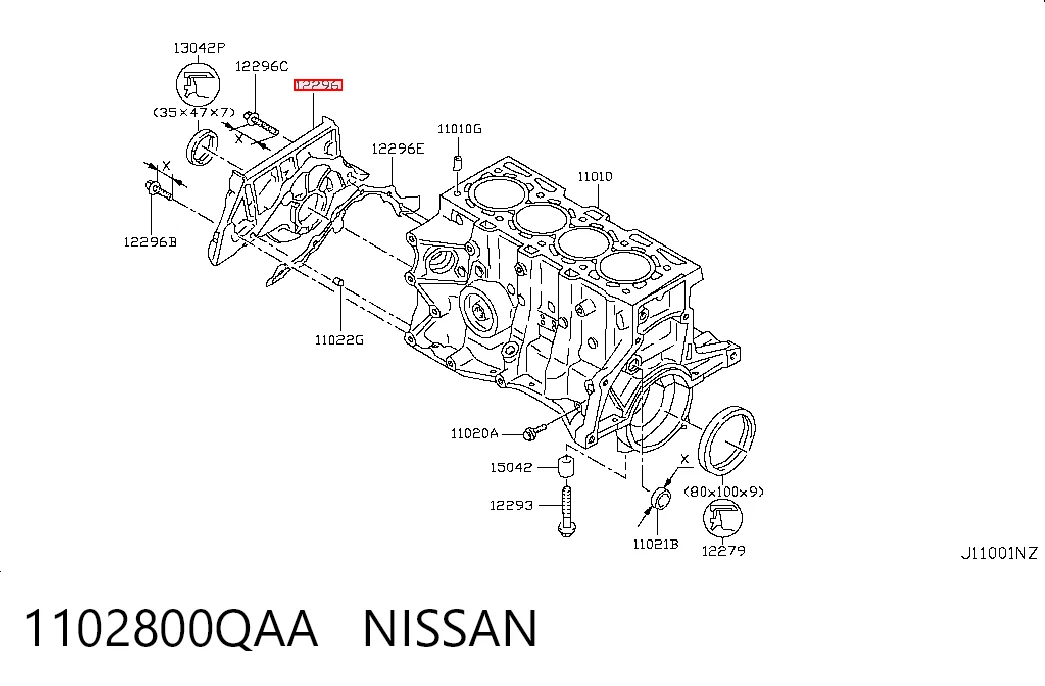 1102800QAA Nissan/Infiniti