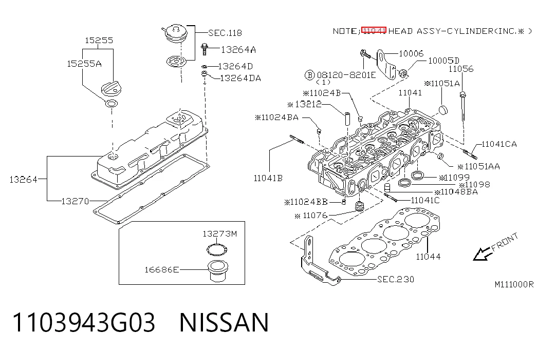 1103943G03 Nissan/Infiniti
