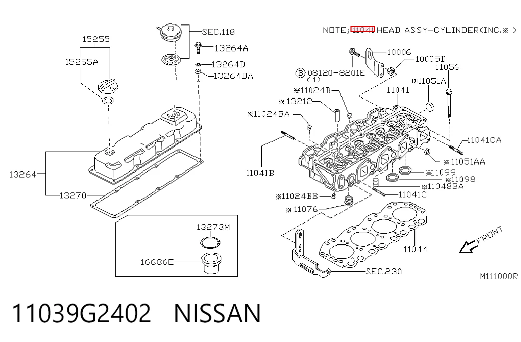 11039G2402 Nissan/Infiniti