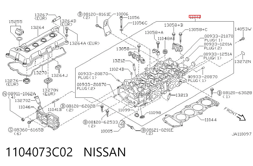 Cabeça de motor (CBC) Nissan Sunny III N14 ao melhor preço