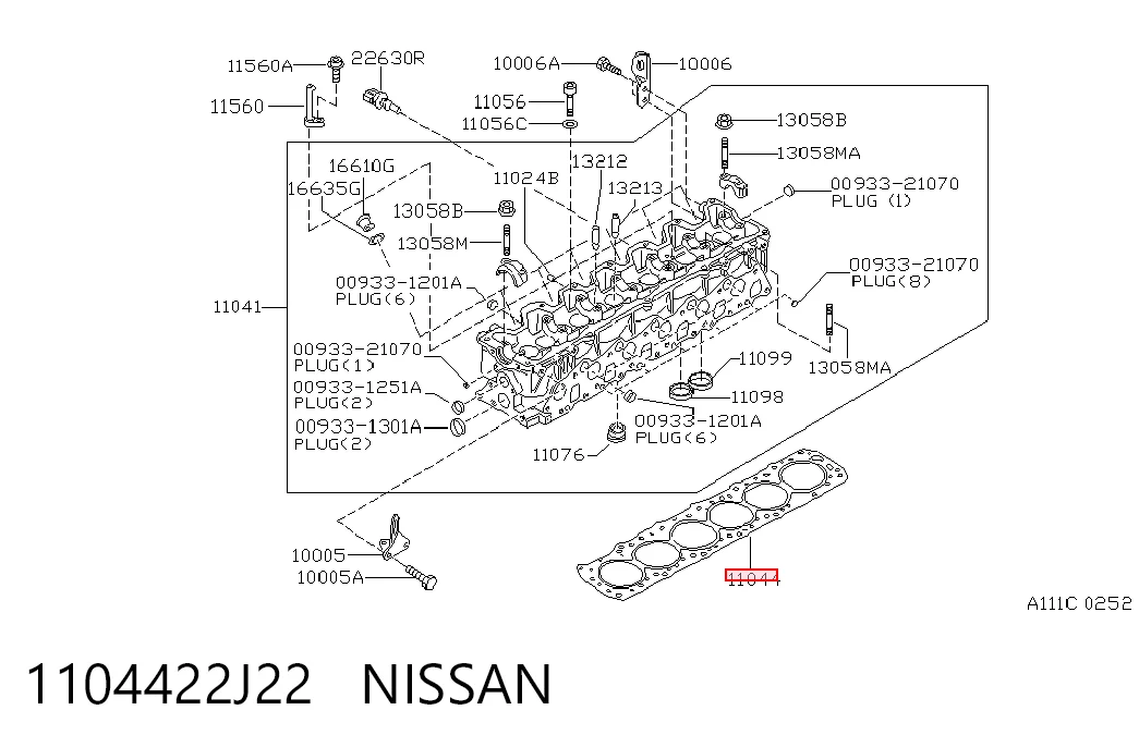 1104422J22 Nissan/Infiniti