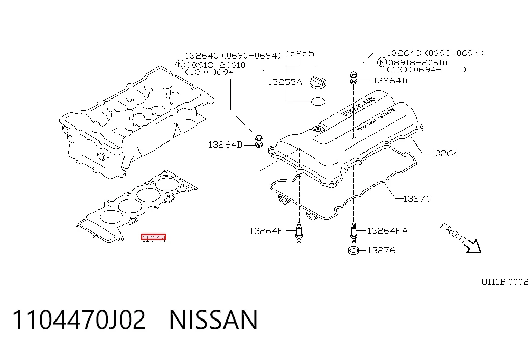 Vedante de cabeça de motor (CBC) para Nissan Almera TINO V10