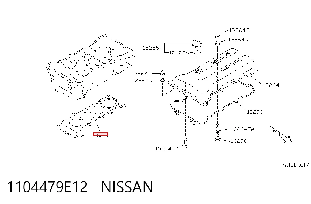 Vedante de cabeça de motor (CBC) Nissan Almera  V10 ao melhor preço