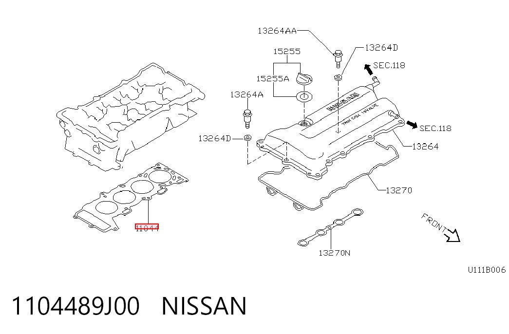 Vedante de cabeça de motor (CBC) para Nissan Almera TINO V10