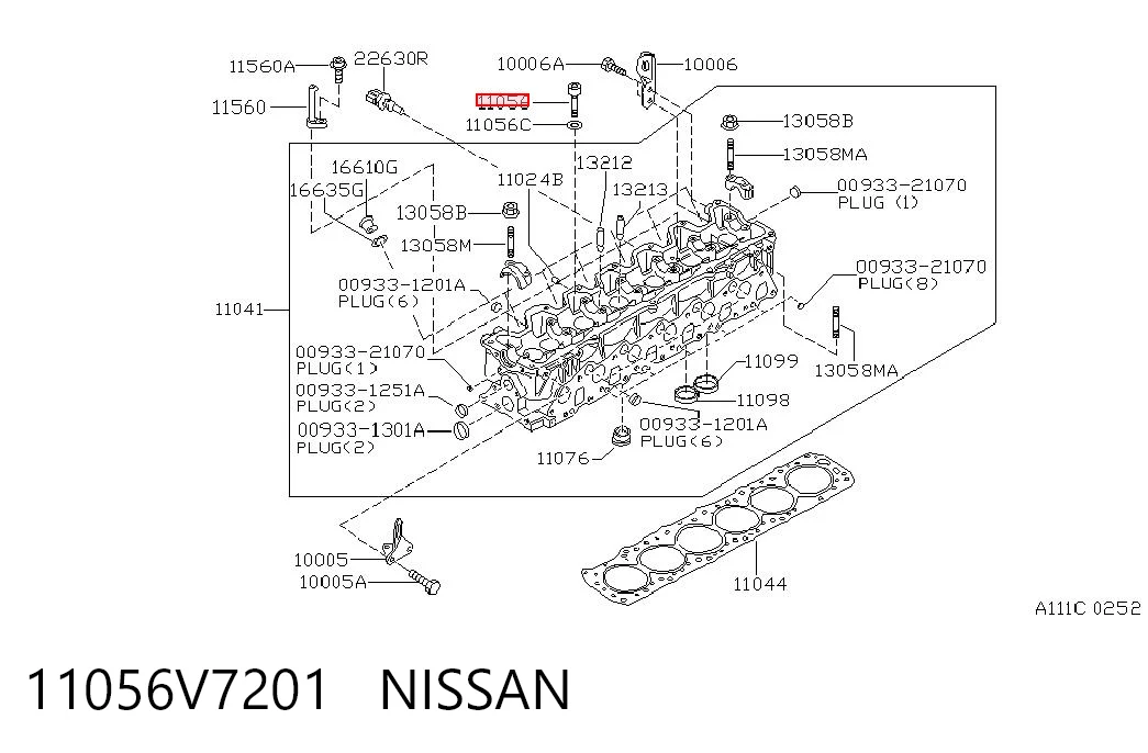T4034500 Glaser Parafuso de cabeça de motor (CBC)