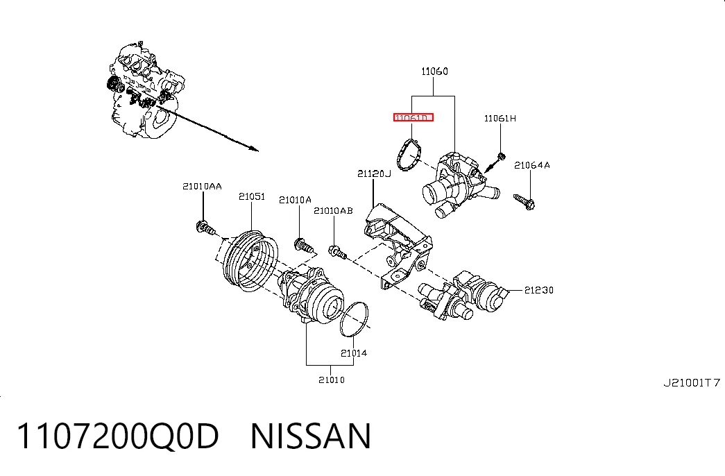 1107200Q0D Nissan/Infiniti
