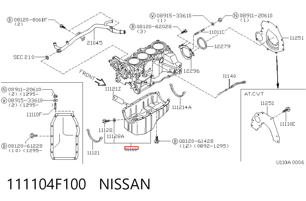 111104F100 Nissan/Infiniti