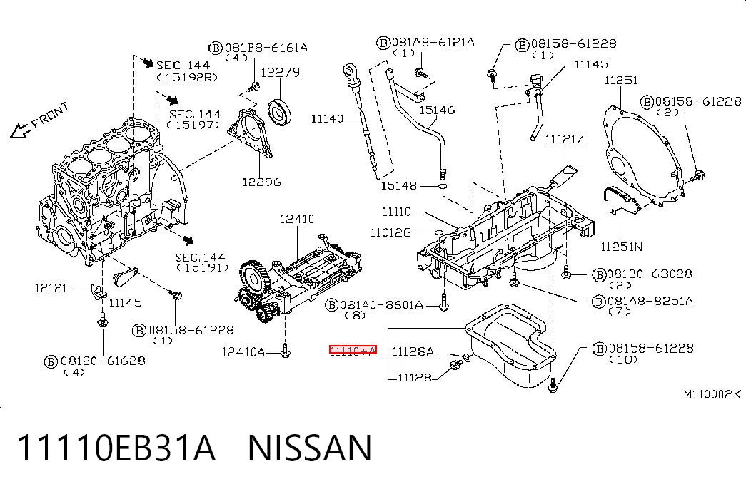 11110EB31A Nissan/Infiniti