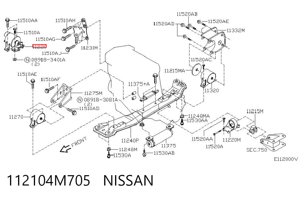 112104M705 Nissan/Infiniti