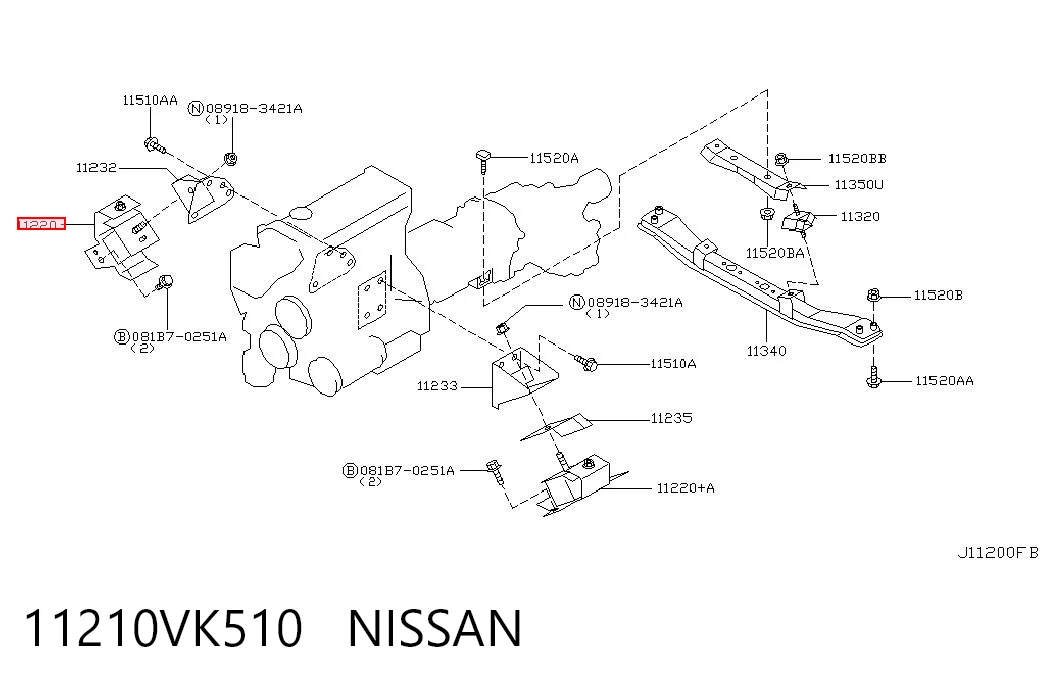 11210VK510 Nissan/Infiniti