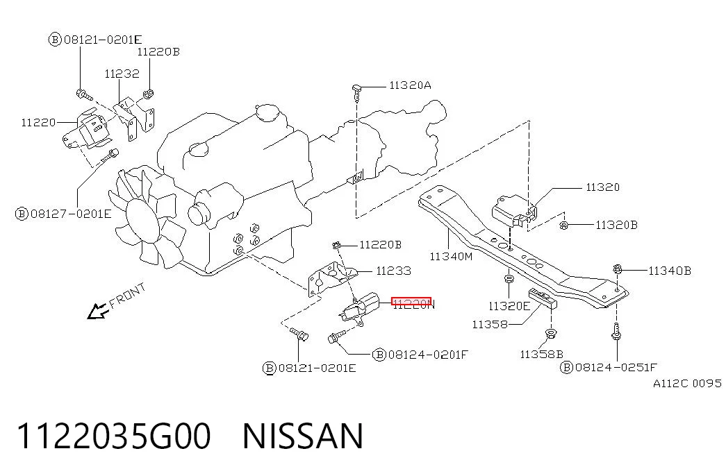 Coxim (suporte) dianteiro de motor Nissan Terrano preço, a partir de 27,48 USD