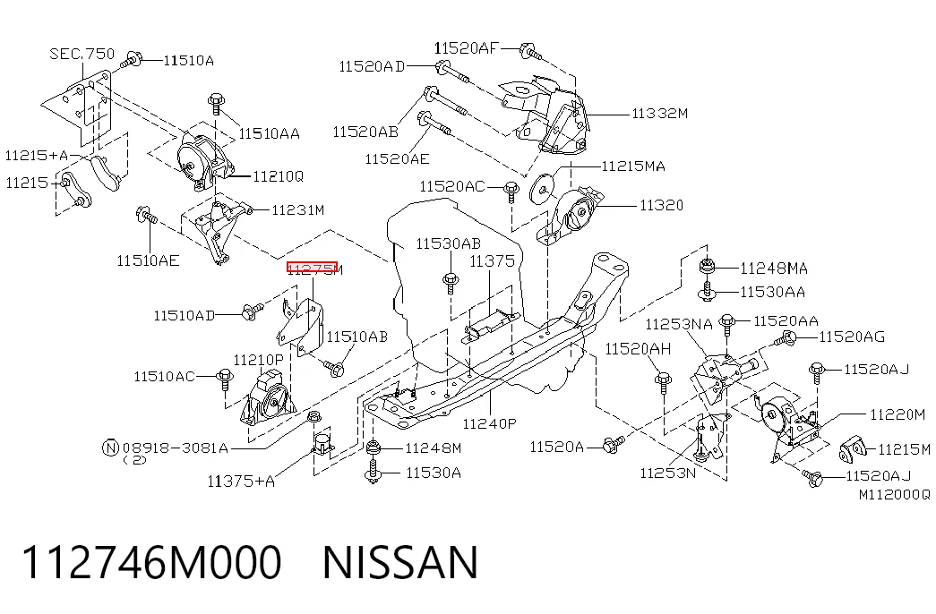 112746M000 Nissan/Infiniti