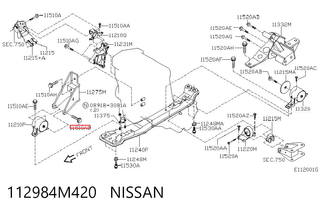 112984M420 Nissan/Infiniti