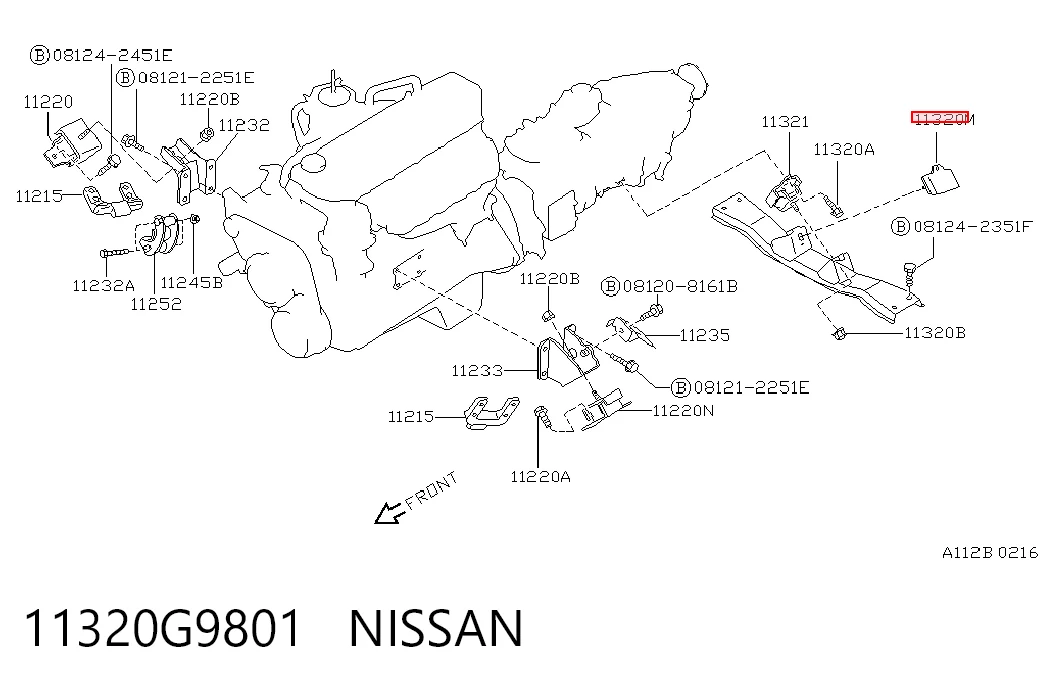 Coxim de transmissão (suporte da caixa de mudança) Nissan Patrol  Y60