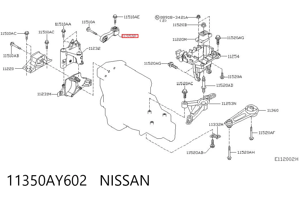 Coxim (suporte) traseiro de motor Nissan Micra  K12 ao melhor preço