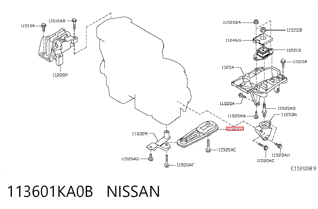 113601KA0B Nissan/Infiniti