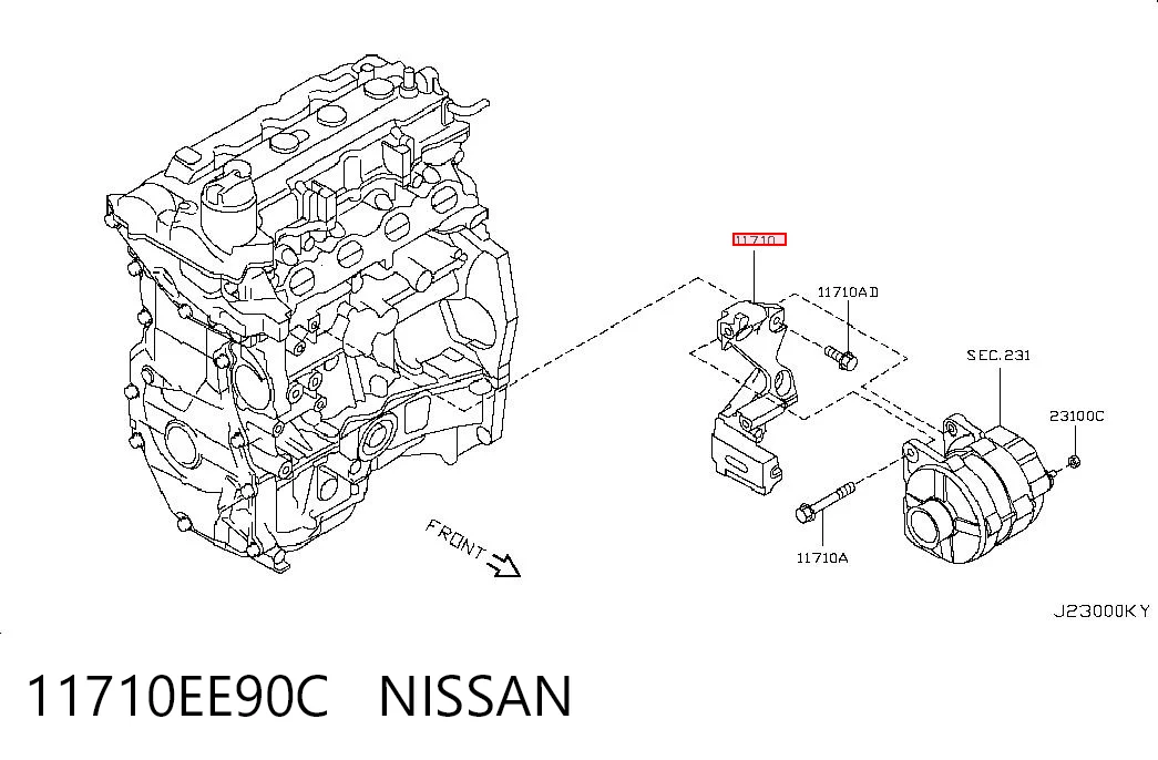 Consola do gerador Nissan Tiida  C11X ao melhor preço