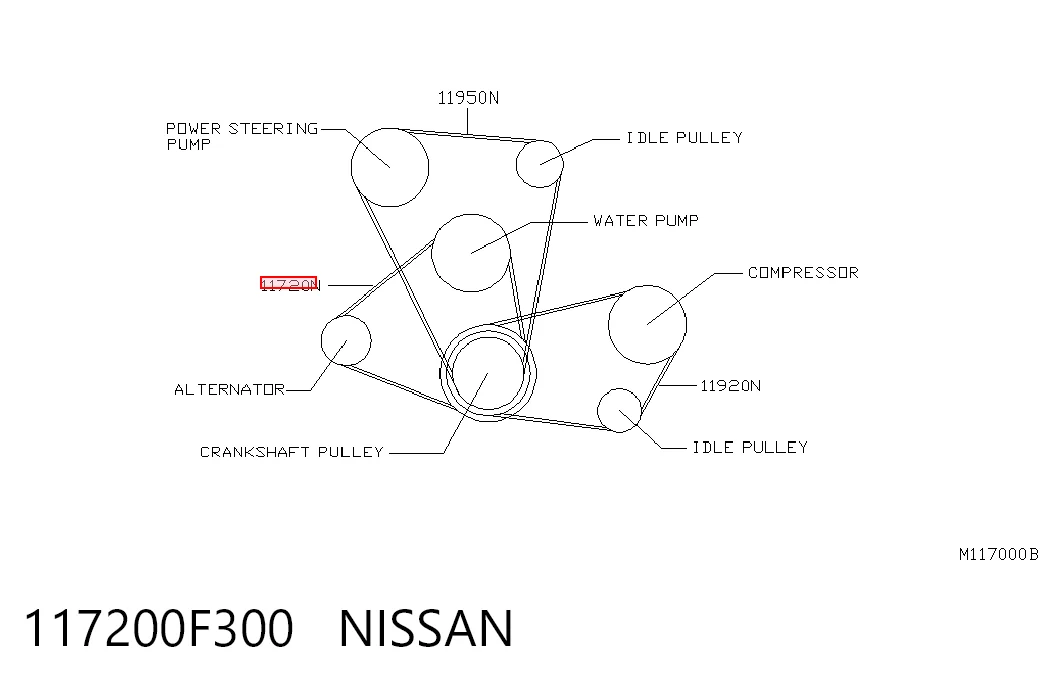 117200F300 Nissan/Infiniti