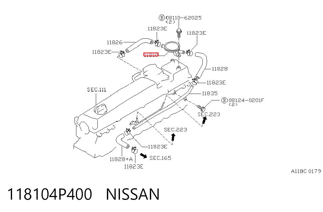Válvula PCV de ventilação dos gases de cárter Nissan Patrol Y61 ao melhor preço