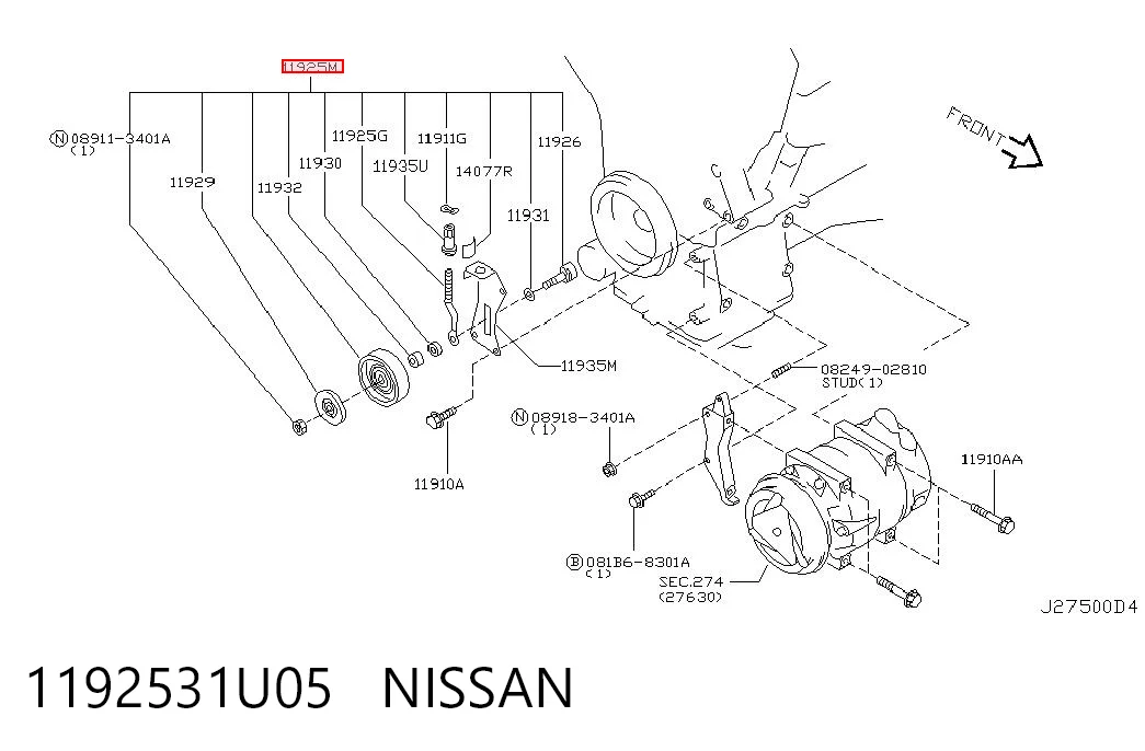 1192531U05 Nissan/Infiniti