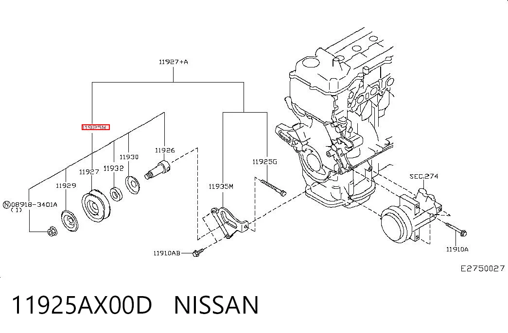 11925AX00D Nissan/Infiniti