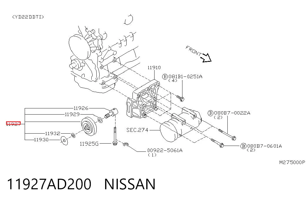 11927AD200 Nissan/Infiniti