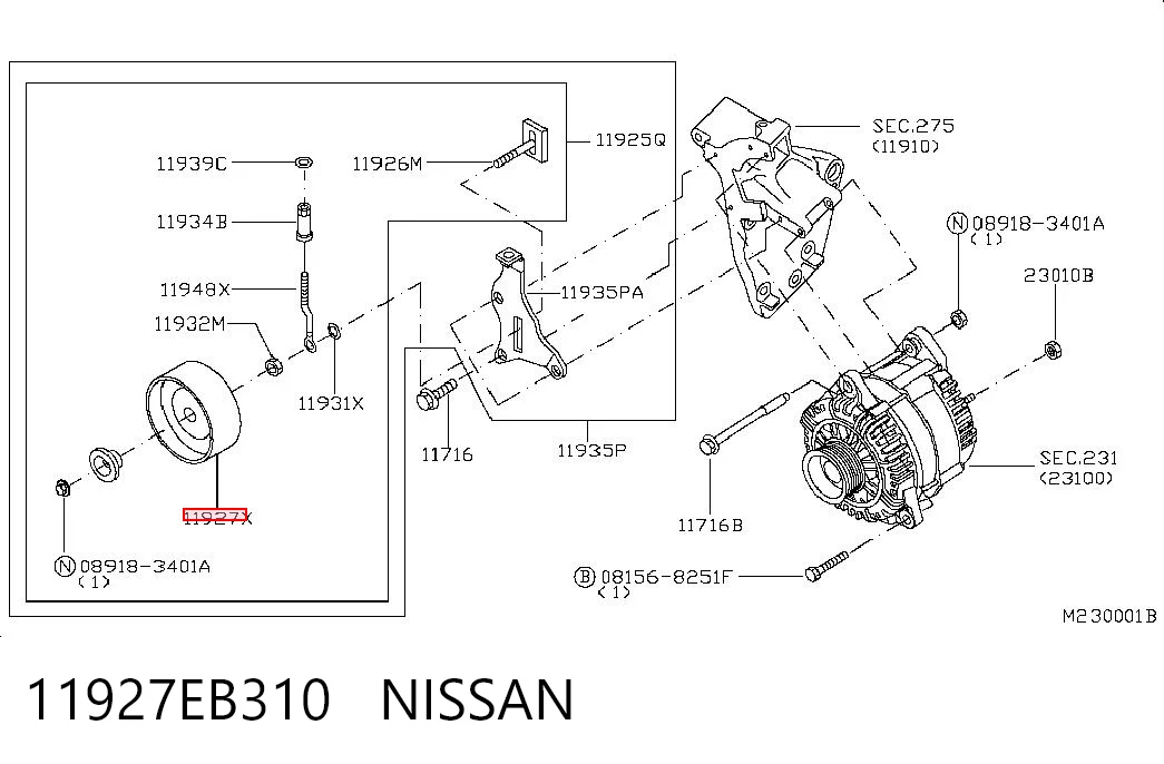 11927EB310 Nissan/Infiniti