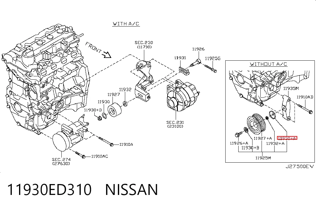 11930ED310 Nissan/Infiniti