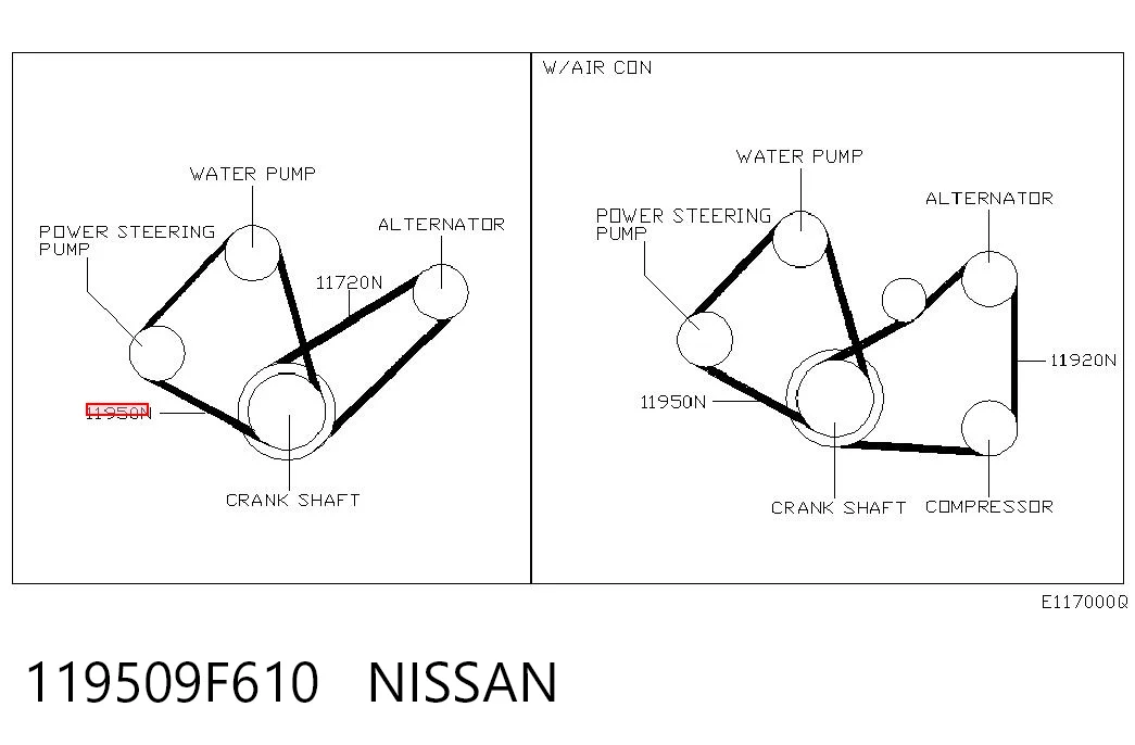 119509F610 Nissan/Infiniti