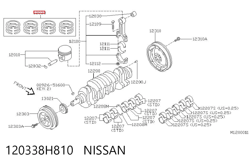 120338H810 Nissan/Infiniti