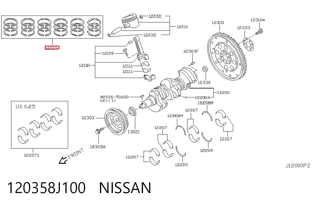 120358J100 Nissan/Infiniti