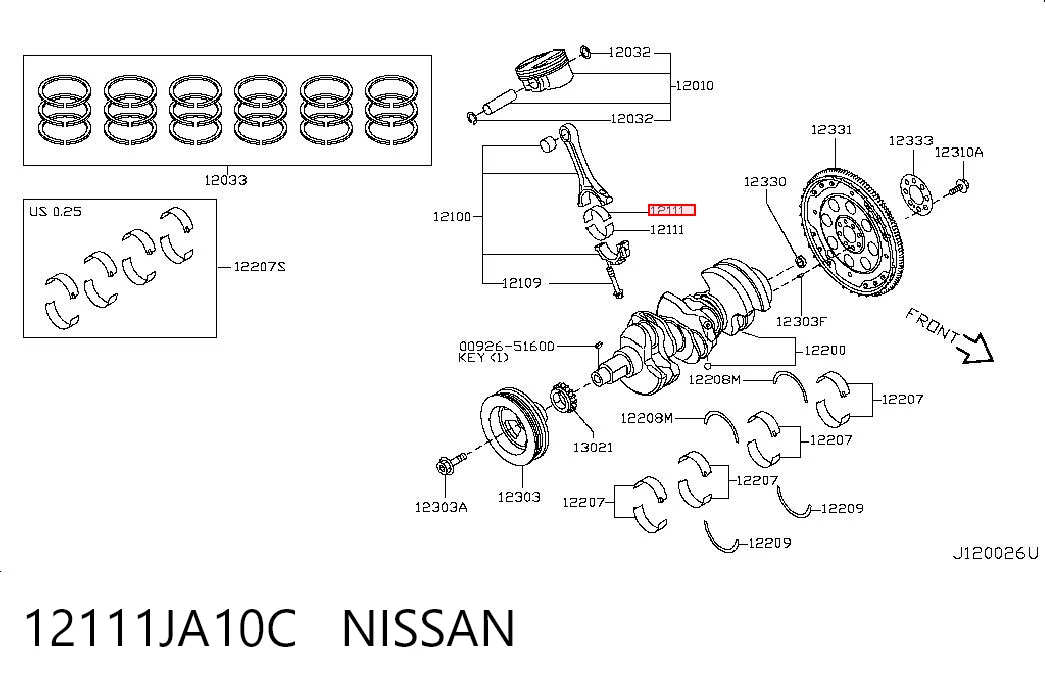 12111JA10C Nissan/Infiniti